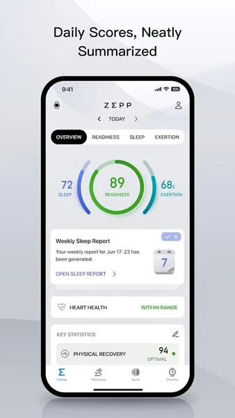 بهترین برنامه اتصال برای شیائومی: Zepp(Mi Fit سابق)