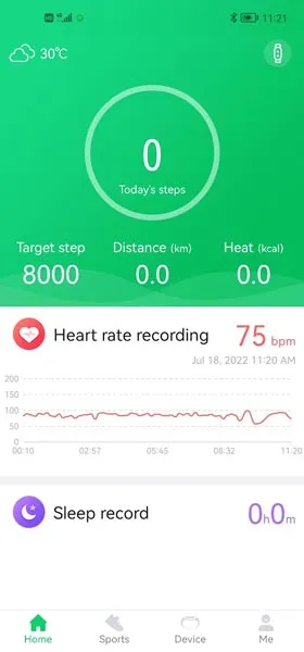 برنامه اتصال ساعت هوشمند به گوشی اندروید GloryFit