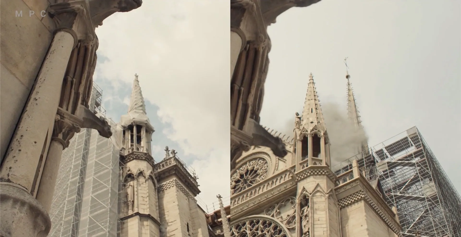 جلوه های ویژه فیلم نوتردام می‌سوزد ۲۰۲۲ Notre-Dame Brûle