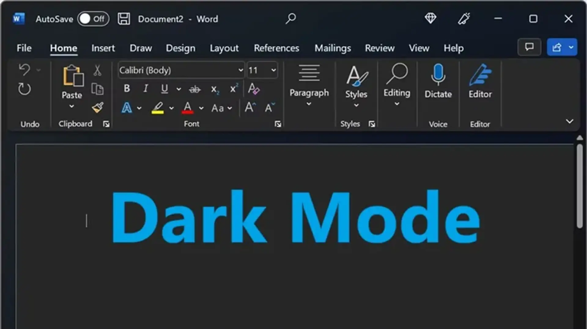 آموزش فعال کردن دارک مود در ورد، اکسل و پاور پوینت