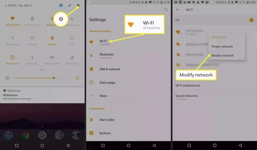 نحوه تغییر dns در گوشی‌های اندروید
