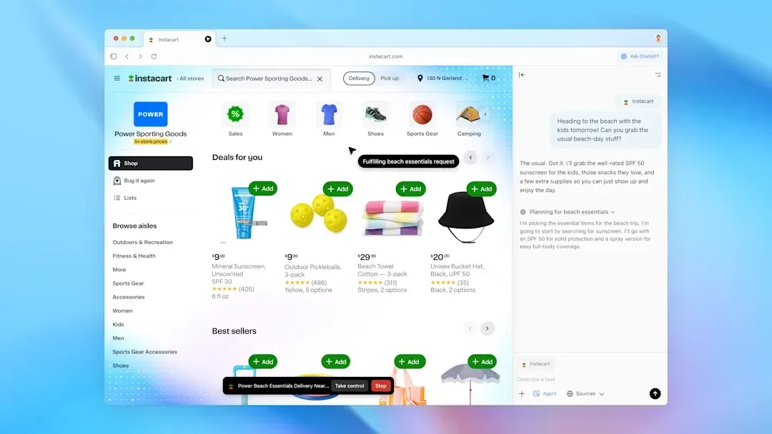 معرفی ChatGPT Atlas؛ مرورگر هوشمند OpenAI با قابلیت عامل خودکار