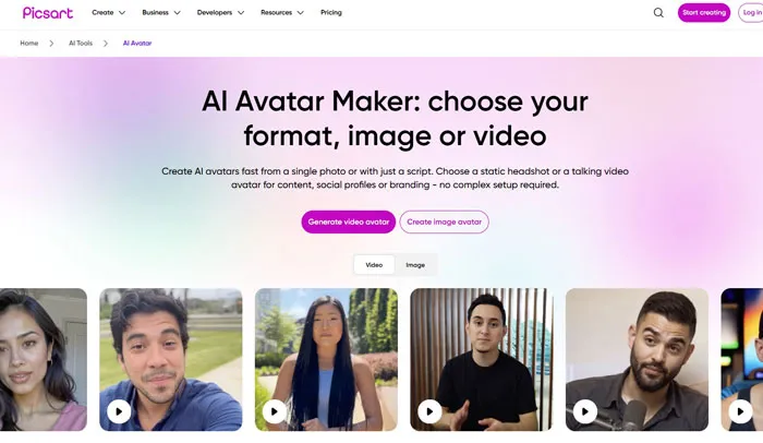 هوش مصنوعی تصویر ساز Picsart