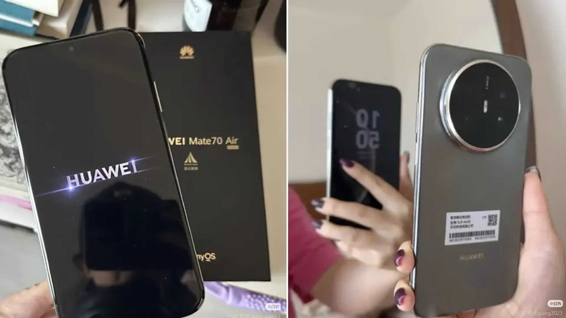 اولین تصاویر واقعی میت 70 ایر را ببینید؛ باریک‌ترین و سبک‌ترین گوشی هواوی