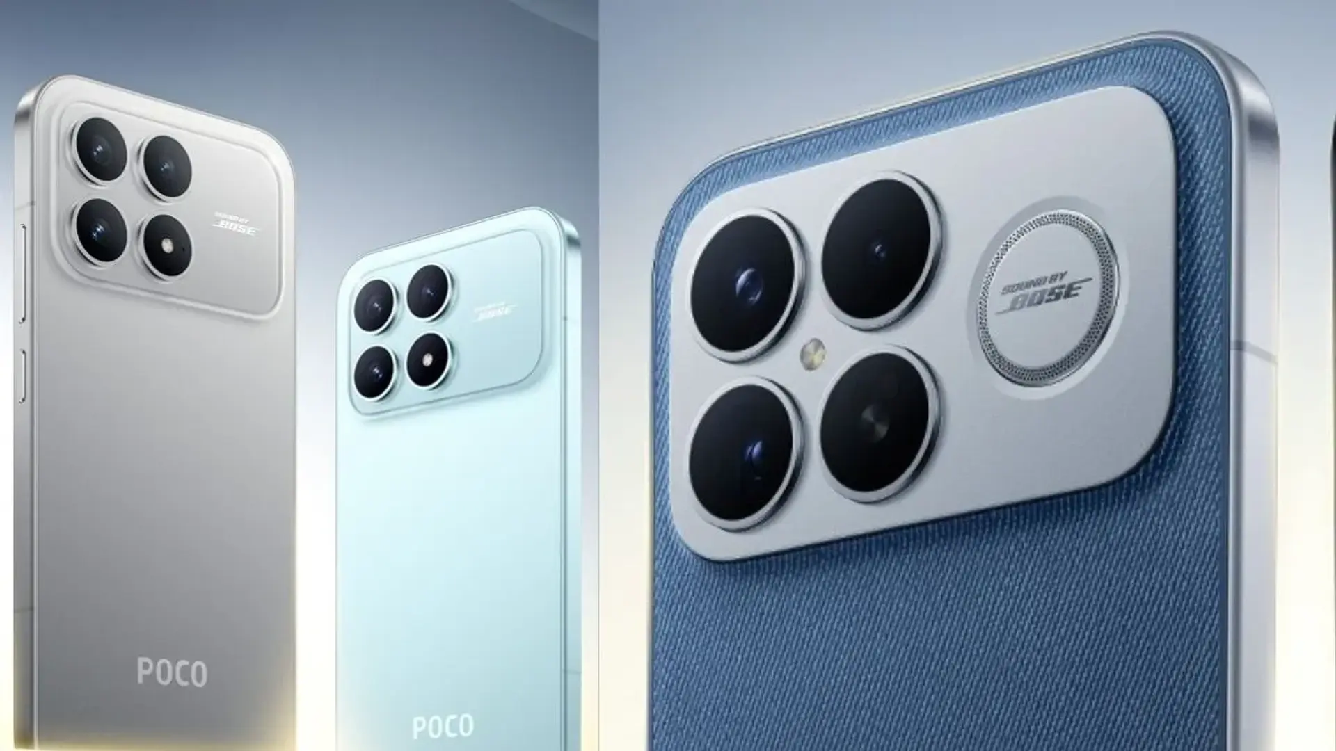 پوکو از طراحی گوشی‌های سری F8 رونمایی کرد؛ اولین تصاویر را ببینید