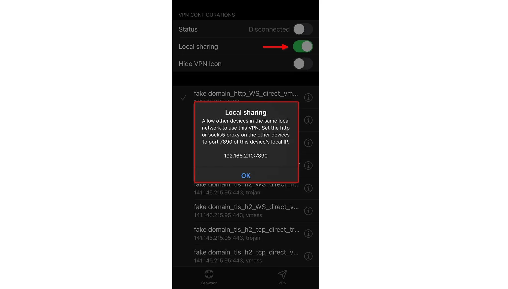 اشتراک گذاری vpn از آیفون به اندروید