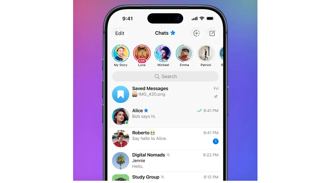 آپدیت جدید تلگرام؛ پخش زنده در استوری و پیام‌های تکراری