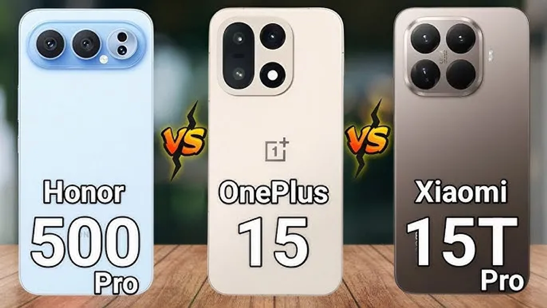 سه‌گانه آتشین دوربین‌ها؛ آنر ۵۰۰ پرو در برابر وان‌پلاس ۱۵ و شیائومی ۱۵T پرو