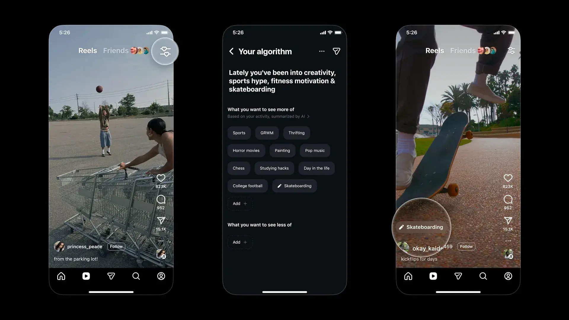 ابزار جدید اینستاگرام؛ کنترل الگوریتم ریلز در اختیار کاربران