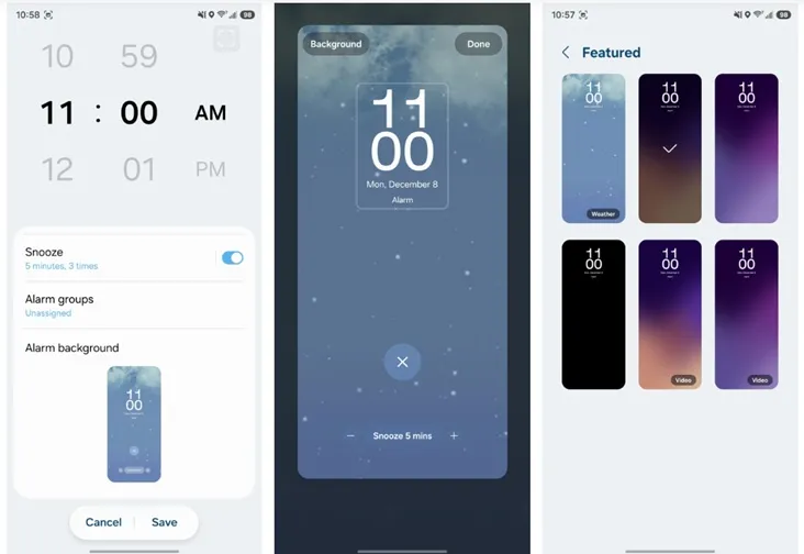 تغییرات ویجت‌ها در One UI 8.5