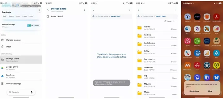 اشتراک گذاری سریع میان دستگاه های گلکسی در One UI 8.5