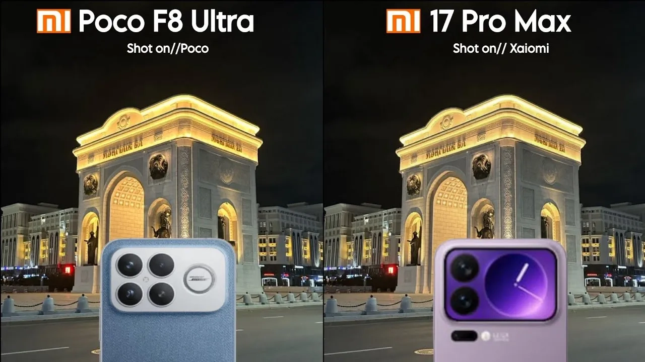 جنگ بی‌رحمانه دوربین‌ها! دوئل POCO F8 Ultra و Xiaomi 17 Pro Max