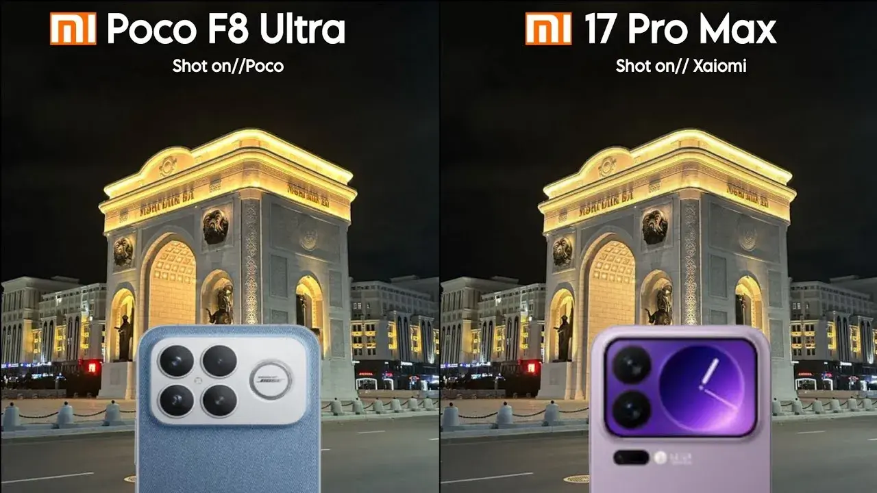 جنگ بی‌رحمانه دوربین‌ها! دوئل POCO F8 Ultra و Xiaomi 17 Pro Max