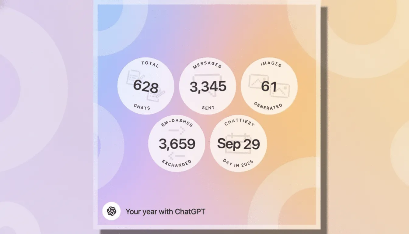 جمع‌بندی پایان سال 2025 به ChatGPT اضافه شد؛ گزارش سالانه شبیه Spotify Wrapped