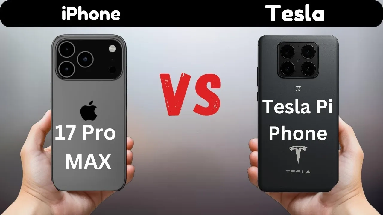 نبرد نهایی غول‌ها: iPhone 17 Pro Max در برابر Tesla Phone Pi 