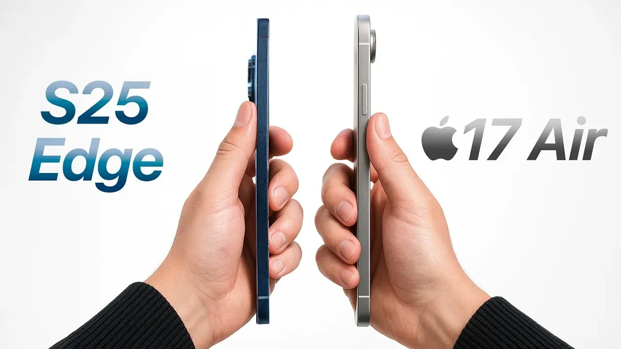 مقایسه گوشی‌های باریک؛ آیفون ایر در برابر گلکسی S25 اج