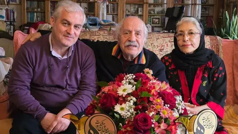 دیدار مدیرعامل مؤسسه هنرمندان پیشکسوت با بهزاد فراهانی و همسرش