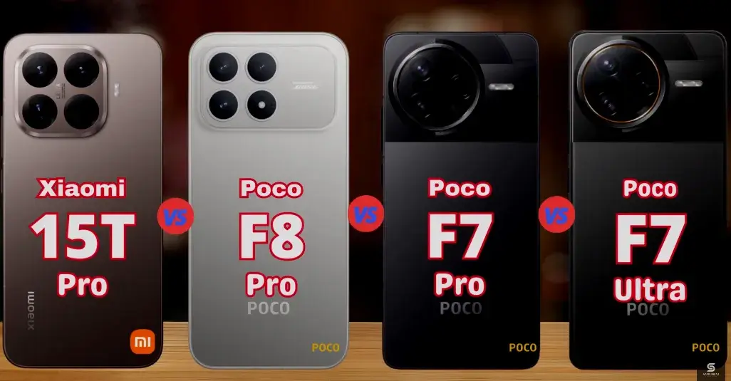 مقایسه شیائومی 15T Pro با پوکو F8 Pro، F7 Pro و F7 Ultra؛ کدام گوشی برتری دارد؟