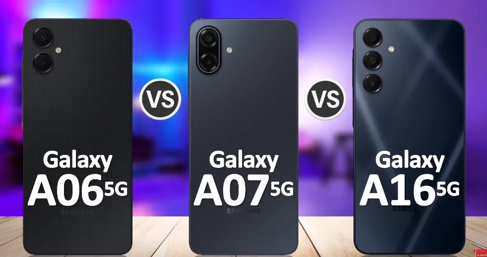 مقایسه سامسونگ A07 5G و A06 5G و A16 5G – کدومش ارزش خرید داره؟