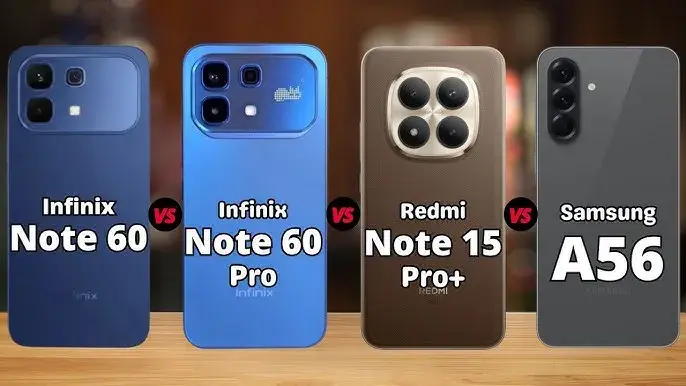بهترین میان‌رده‌های ۲۰۲۶ | شیائومی ردمی نوت 15 پرو پلاس ، سامسونگ A56 و اینفینیکس نوت 60 و 60 پرو