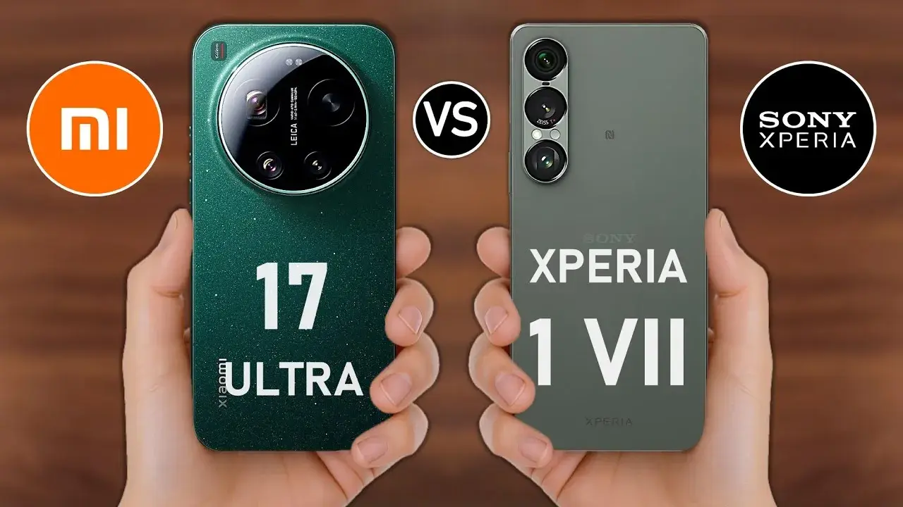 مقایسه کامل شیائومی 17 اولترا و سونی اکسپریا 1 هفتم