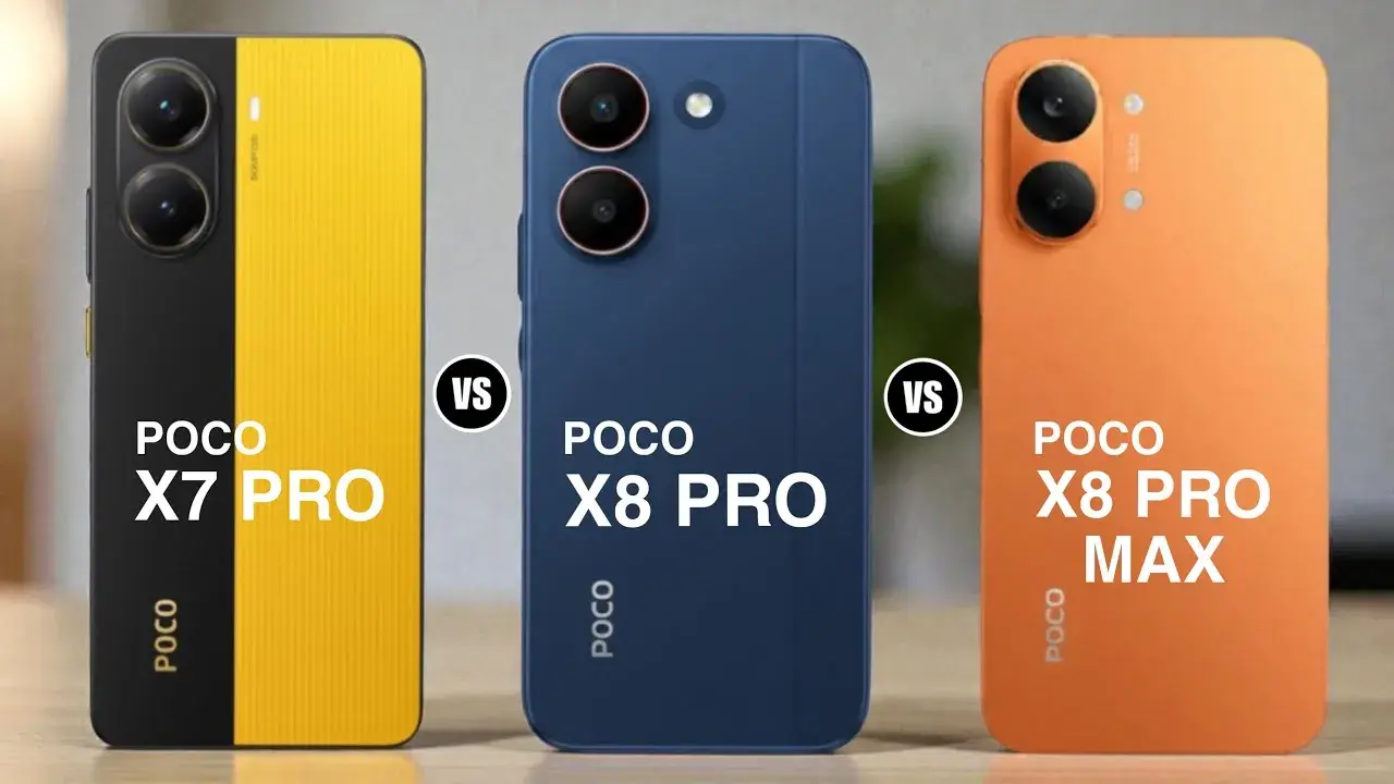 مقایسه کامل خانواده شیائومی پوکو X7 پرو ، X8 پرو و X8 پرو مکس
