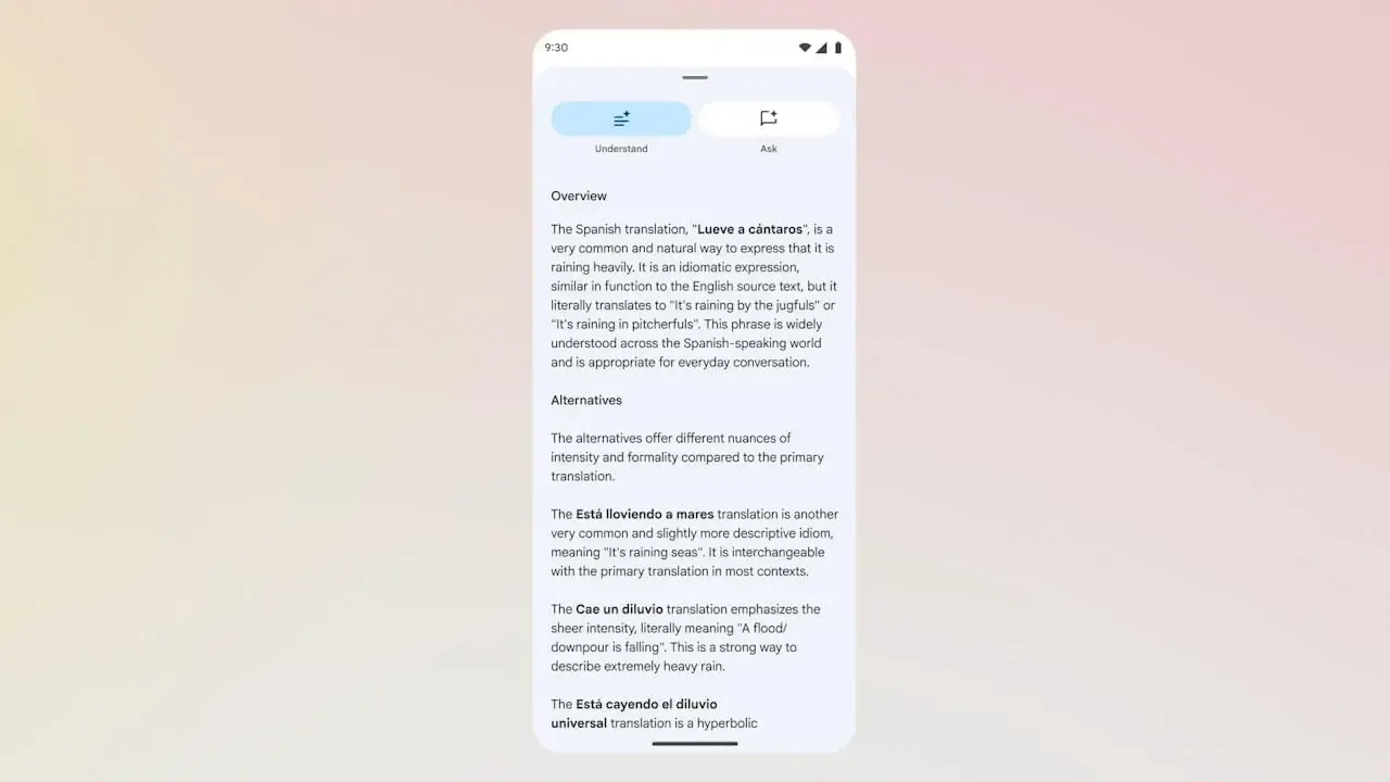 مترجم گوگل باهوش‌تر می‌شود؛ قابلیت‌های جدید جمنای در اپلیکیشن Translate