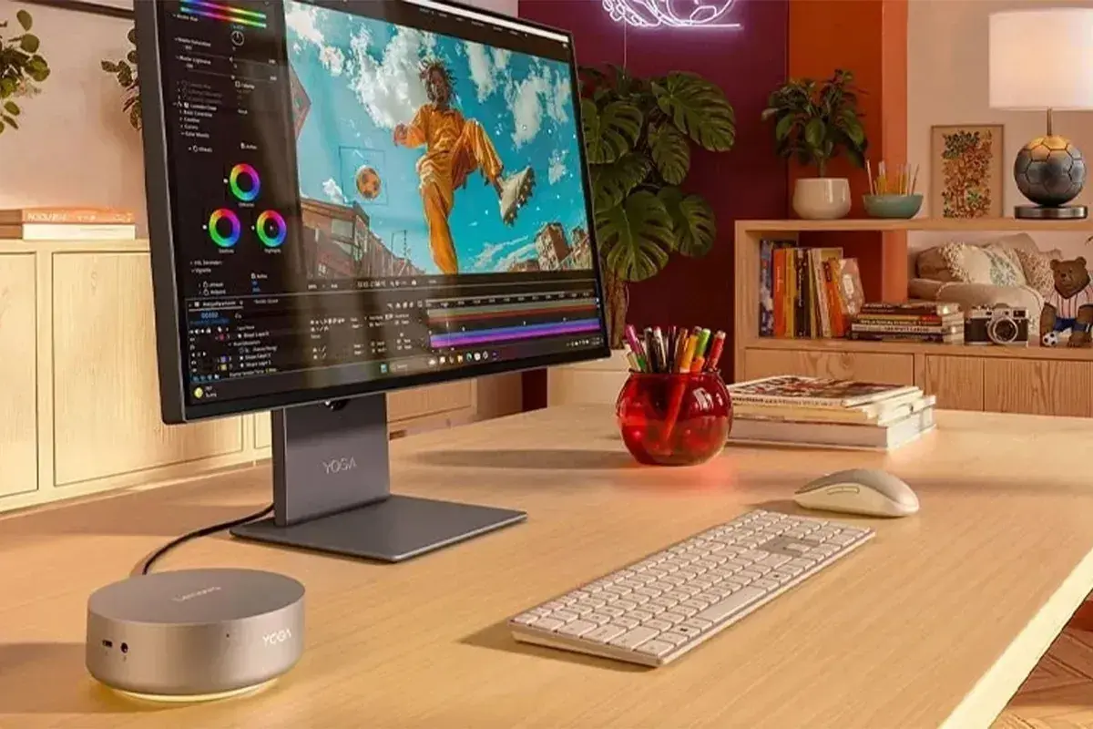 مینی کامپیوتر دایره‌ای لنوو با تراشه اینتل از راه رسید