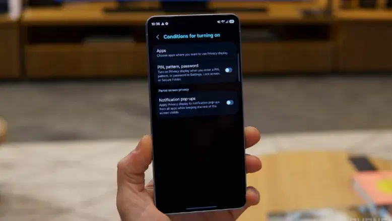 قابلیت Privacy Display گلکسی S26 اولترا هوشمندتر شد