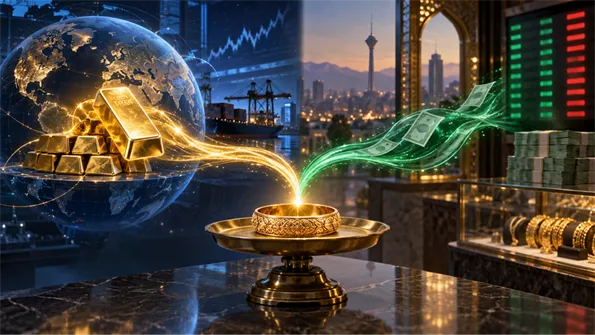 انتقال قیمت جهانی طلا و نرخ ارز به بازار ایران