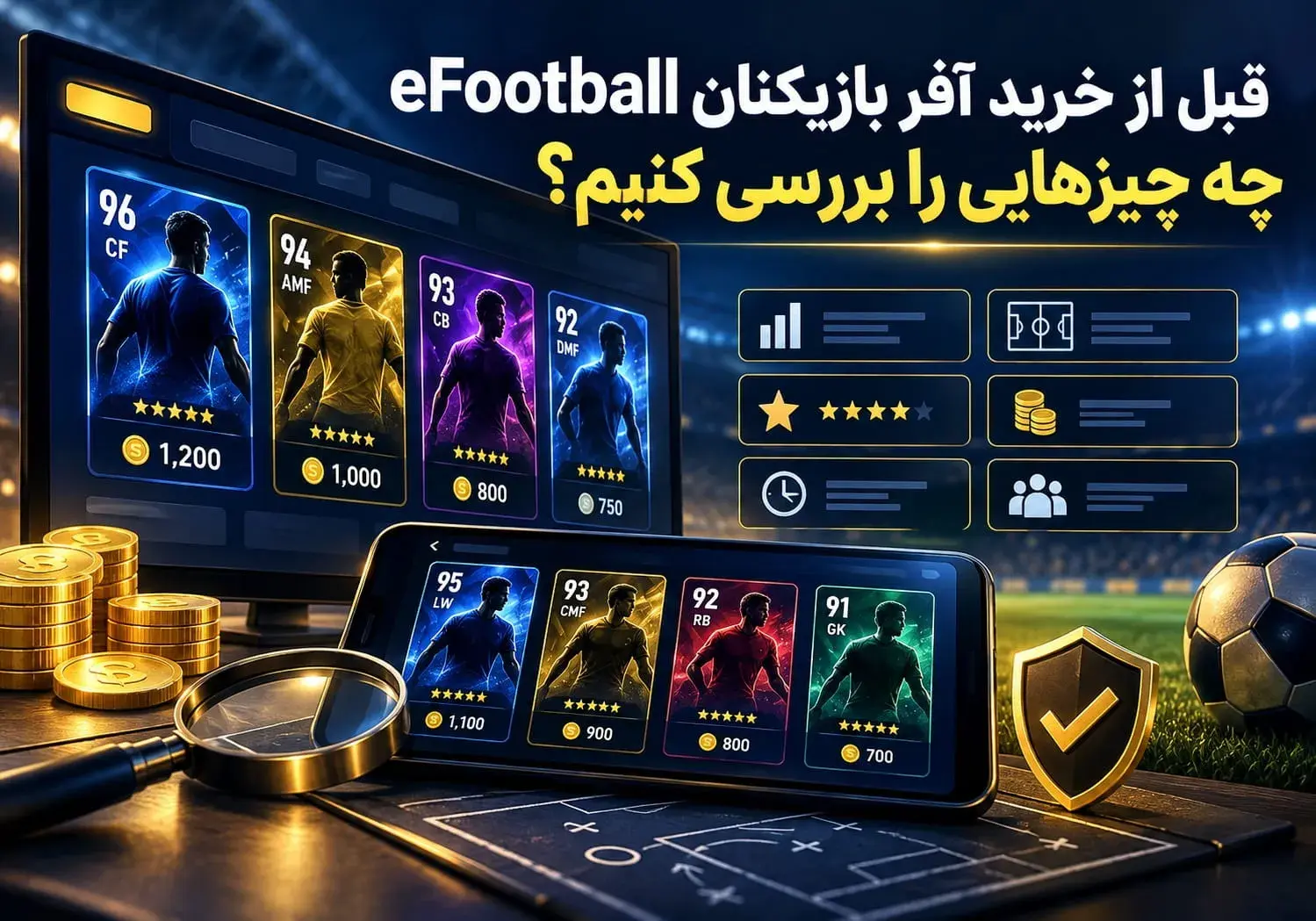 قبل از خرید آفر بازیکنان eFootball چه چیزهایی را بررسی کنیم؟