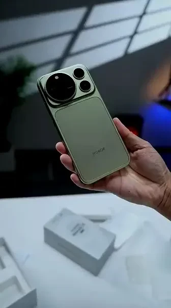 جعبه‌گشایی هانر Honor Magic 9 پرو مکس سبز خزه‌ای | شاهکار طراحی و عکاسی حرفه‌ای از راه رسید!