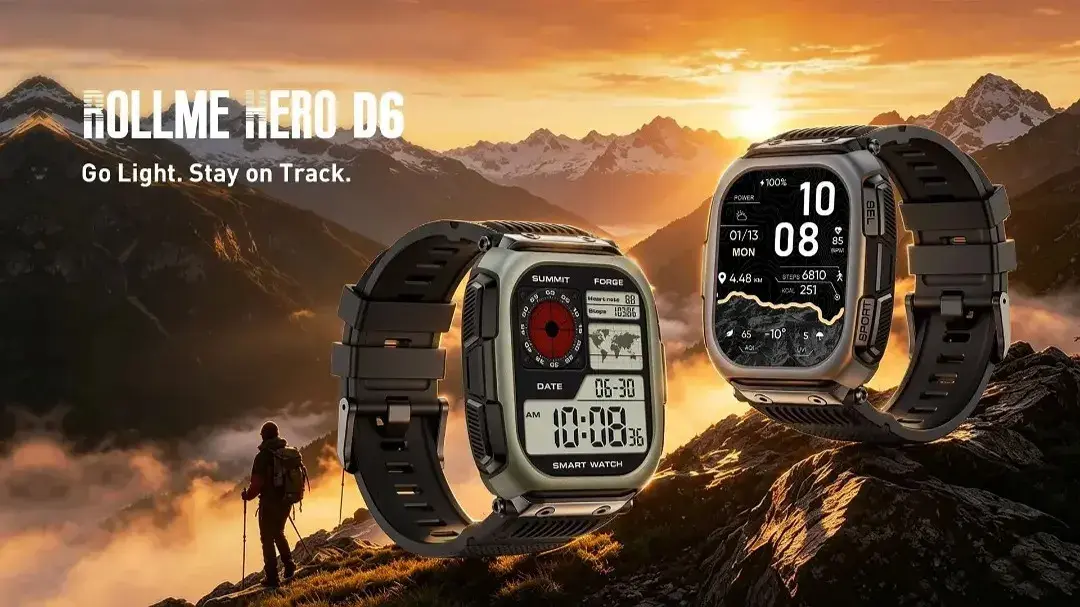 رولمی Hero K1 معرفی شد؛ ساعت هوشمند جان‌سخت با باتری غول‌پیکر و GPS آفلاین