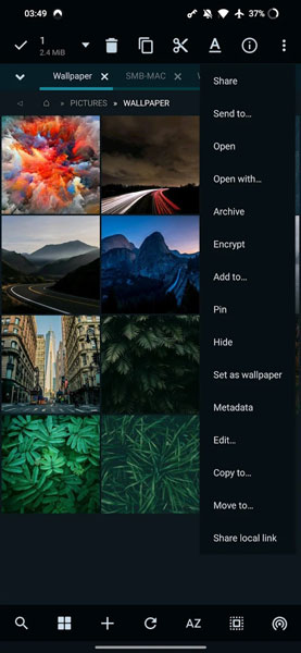 اپلیکیشن مدیریت فایل برای اندروید MiXplorer Silver
