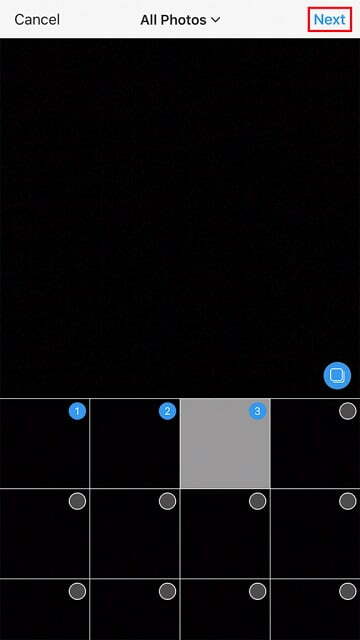 Instagram-Select-Multiple-Pictures-نحوه گذاشتن چند فیلم در اینستاگرام /
