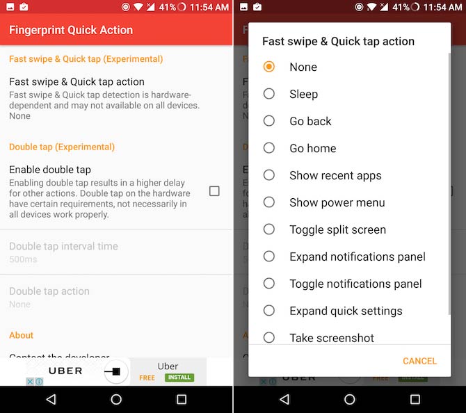 android fingerprint apps / حسگر اثر انگشت برای اندروید