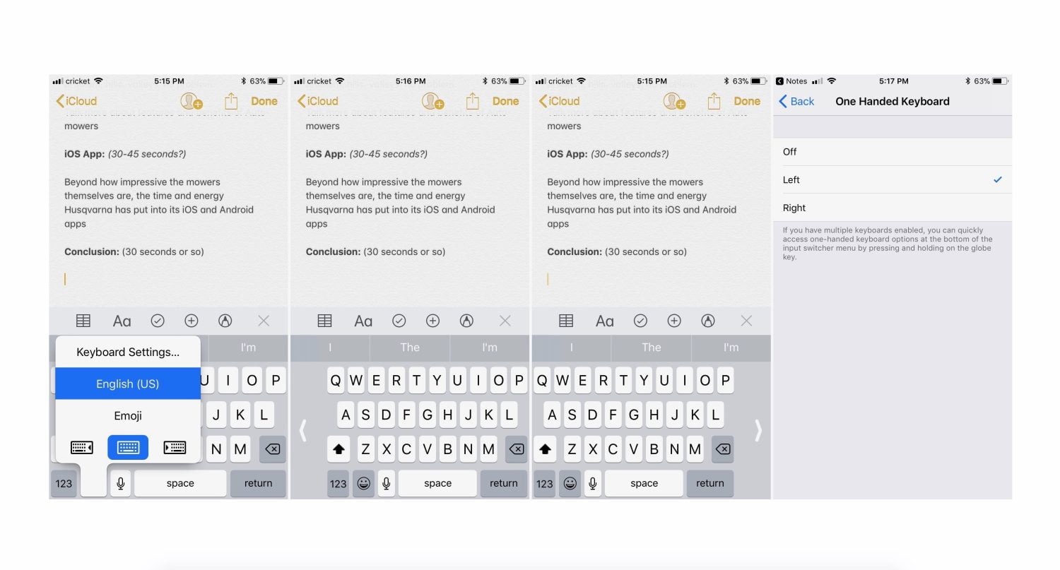 One Handed Keyboard