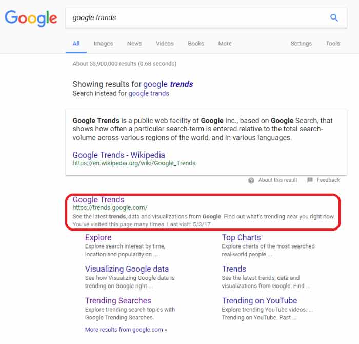 google trends / ترند گوگل