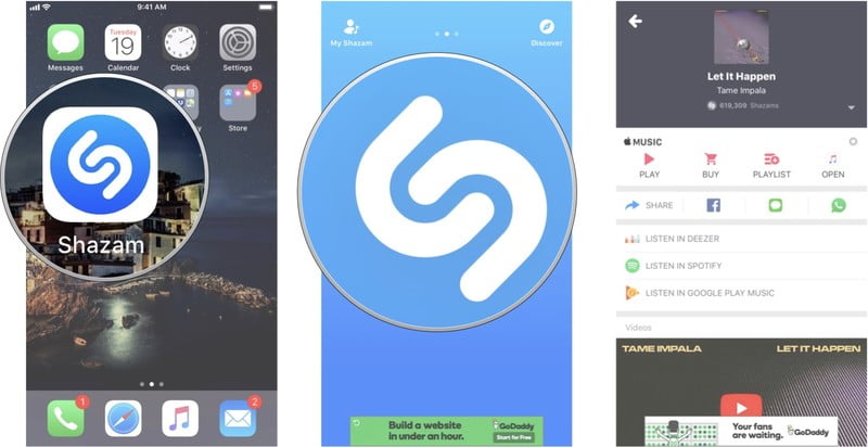 اپلیکیشن موزیکیاب Shazam در حالت آفلاین
