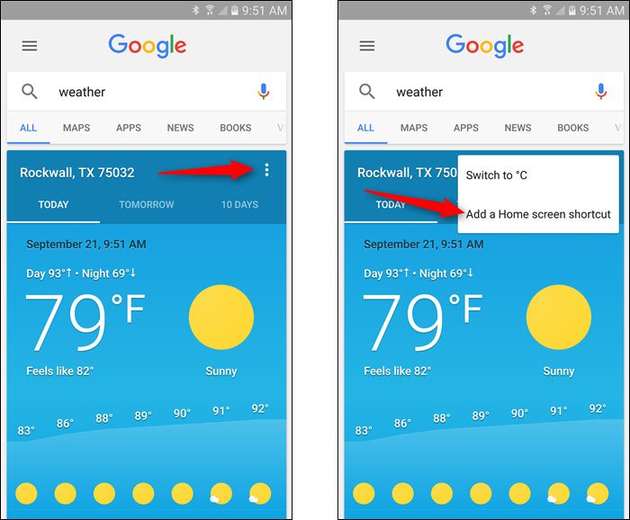 برنامه های پیش بینی آب و هوا برای اندروید