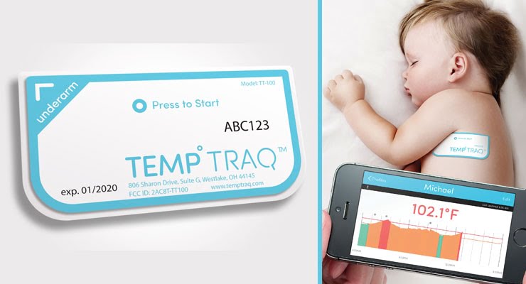 گجت پوشیدنی TempTraq ، تب سنج جدید برای نظارت بر درجه حرارت بدن کودکان