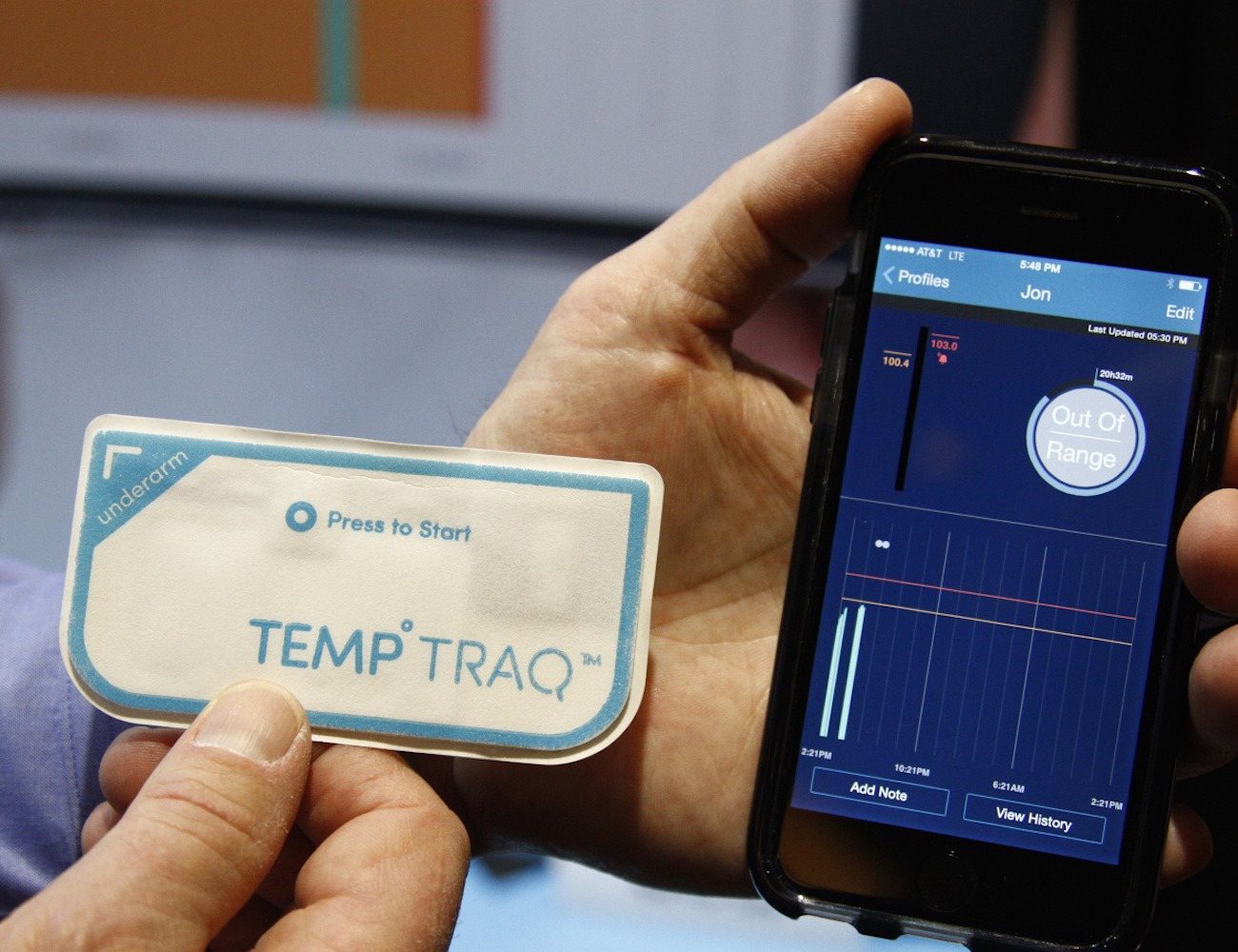 گجت پوشیدنی TempTraq ، تب سنج جدید برای نظارت بر درجه حرارت بدن کودکان