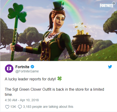 Sgt Green Clover Fortnite