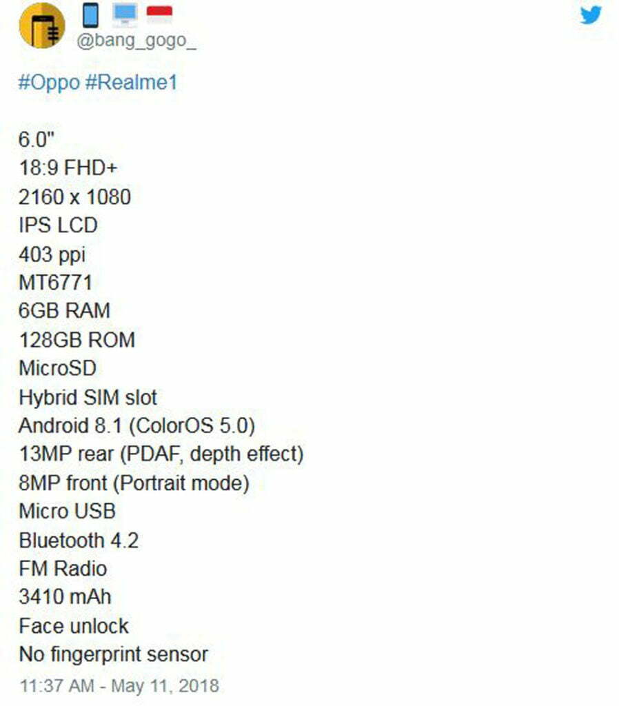 Realme 1 