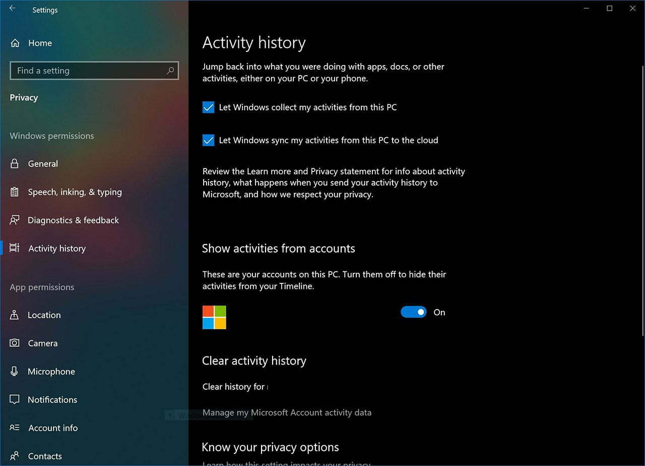 تایم لاین ویندوز 10 / windows 10 timeline