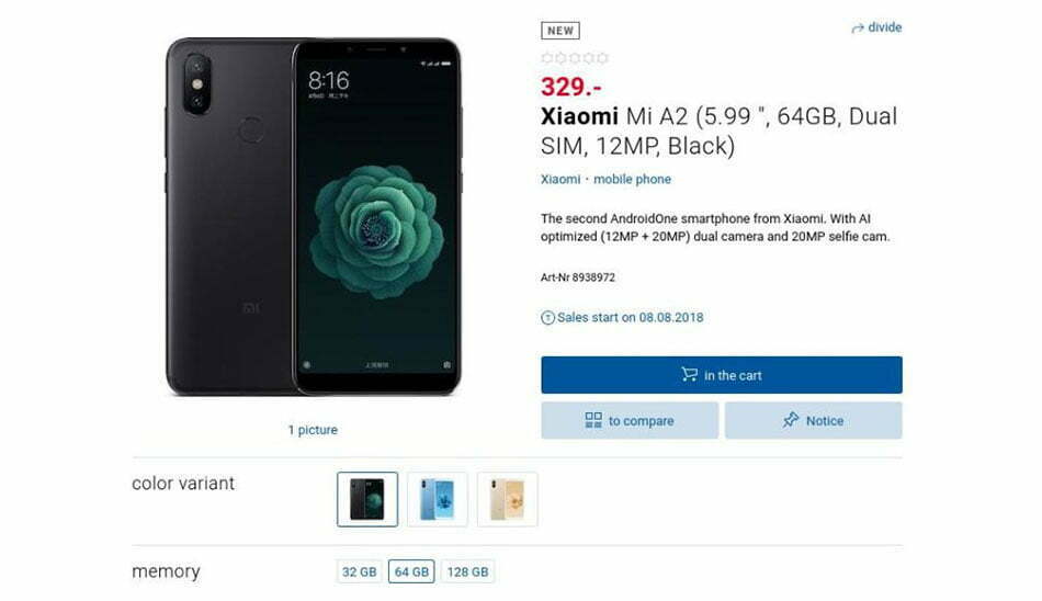 xiaomi mi a2 / شیائومی می A2
