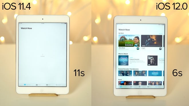 ios 12 در آیپد مینی 2