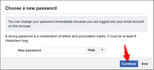 پسورد فیسبوک / facebook password