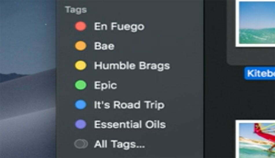 macOS tags