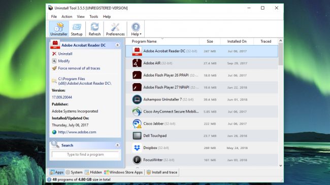 نرم افزار حذف برنامه گیک پرو (Geek Uninstaller Pro)